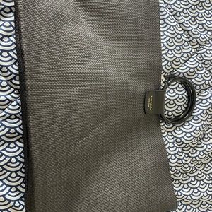 Kate Spade Woven Black Straw LOOK